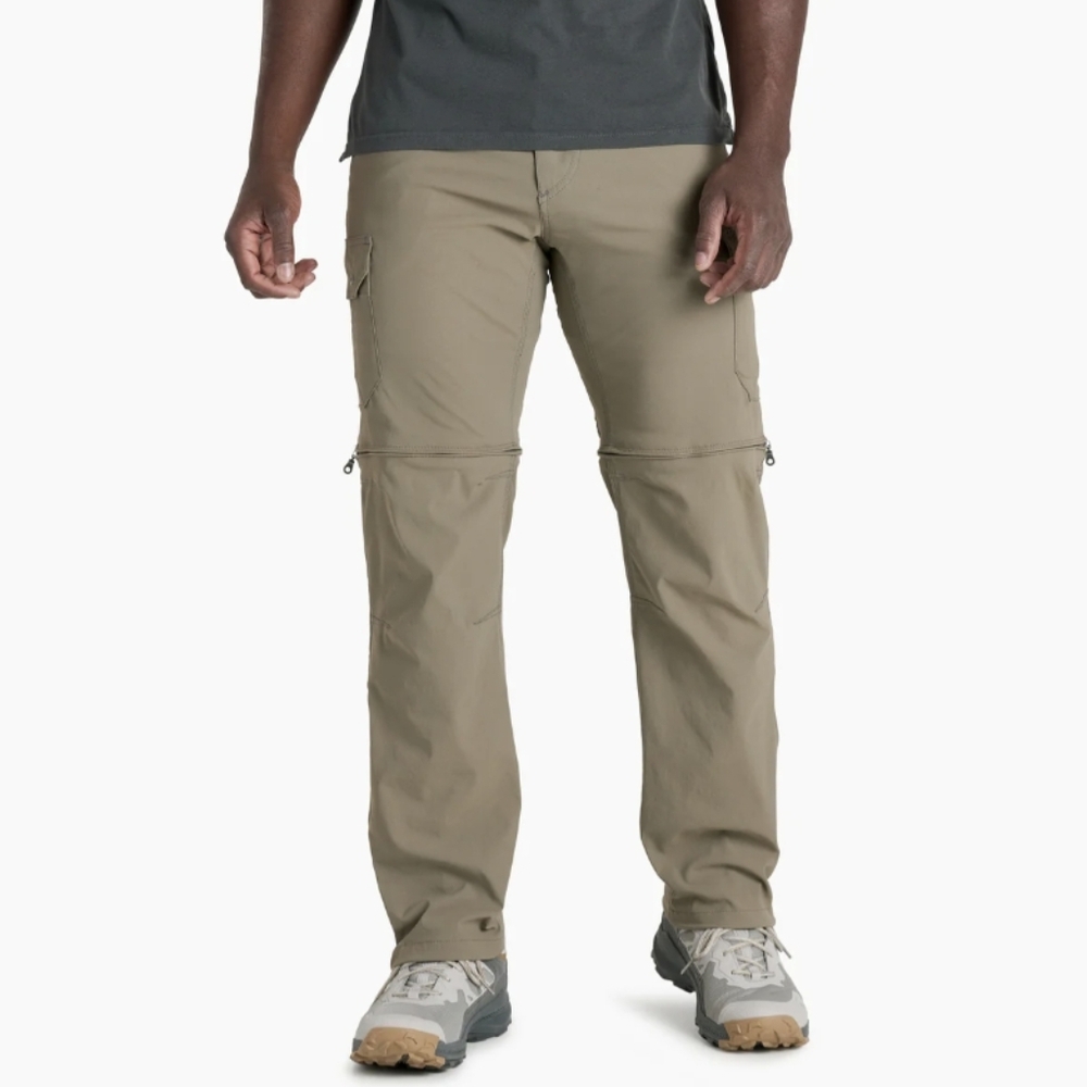 Kuhl Renegade Cargo Convertible Water Resistant Pant Size 38X32 Khaki 5138 EUC